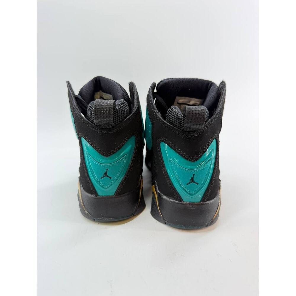 Nike Air Jordan Youth Girls Size 5Y Black Teal High Top Sneakers Shoes - Picture 6 of 12
